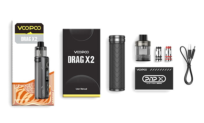 VOOPOO Drag X2 Kit Pod Mod Compacto 80W (Batería Externa)
